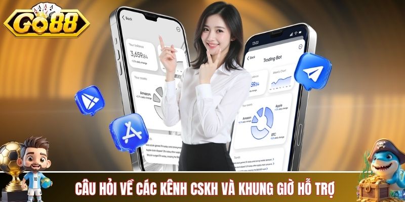 Câu hỏi về các kênh CSKH và khung giờ hỗ trợ