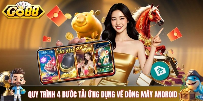 Quy trình 4 bước tải ứng dụng về dòng máy Android